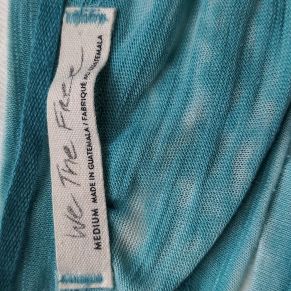 We The Free Viola Open Back Tee in Open Waters Size Medium - Picture 6 of 8